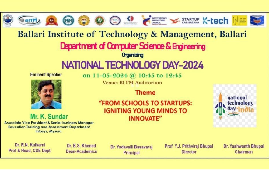 Celebrated National Technology Day 2024